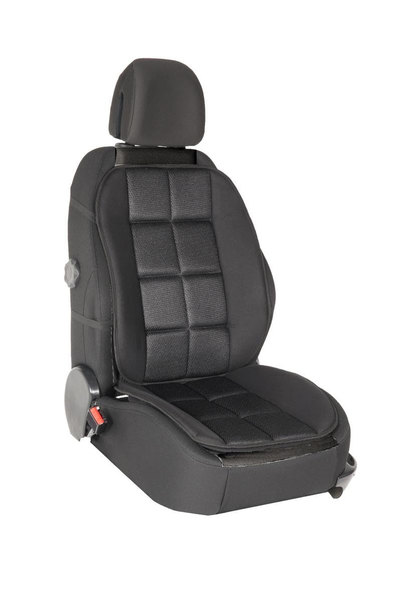 DBS - Couvre Siège - Voiture/Auto - Noir - Confort - Antidérapant - Compatible Airbag - Universel