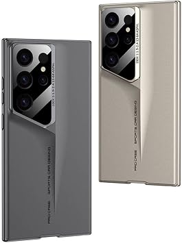 Galaxy S23 Ultra Case Ultra Thin Camera Protected Hard Rubber Zore Procase Cover-Grey