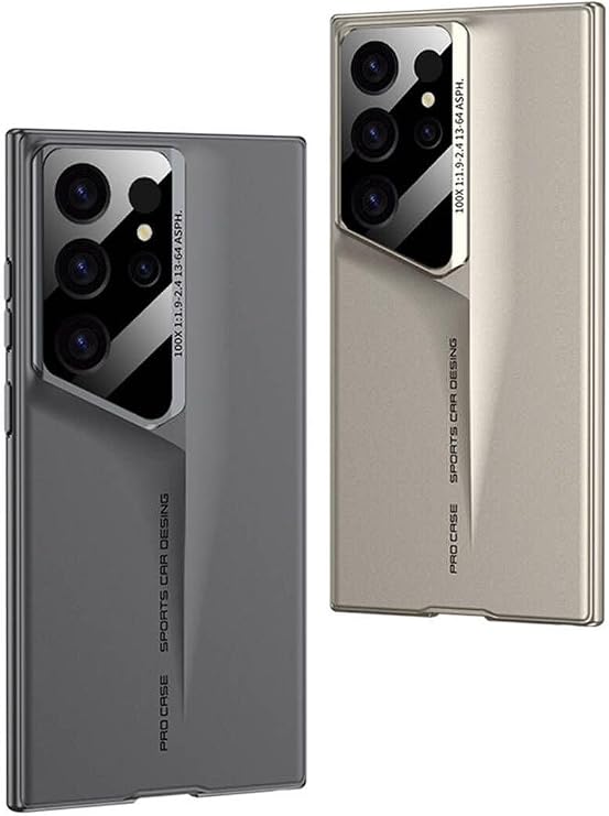 Galaxy S23 Ultra Case Ultra Thin Camera Protected Hard Rubber Zore Procase Cover-Grey