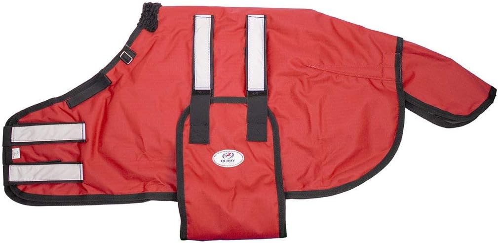 Derby Originals Mini Horse & Foal Winter Turnout Blanket – Reflective, No-Hardware Design, 600D Waterproof Outer, 150g Insulation, 170T Lining, Adjustable Fit, 1-Year Warranty