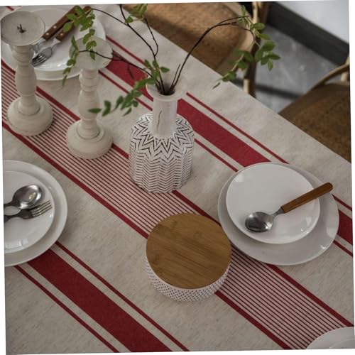 Nappe en lin lavable et réutilisable 59x86 pour table rectangulaire