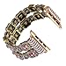 MXCERH Ladies Strap 44mm Wrist Band Luxury Hand Made by Crystal Bracelet for i-Watch Series 2 SE