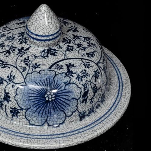 Vase pot à gingembre céramique bleu blanc pour sublimer une table vide - 5