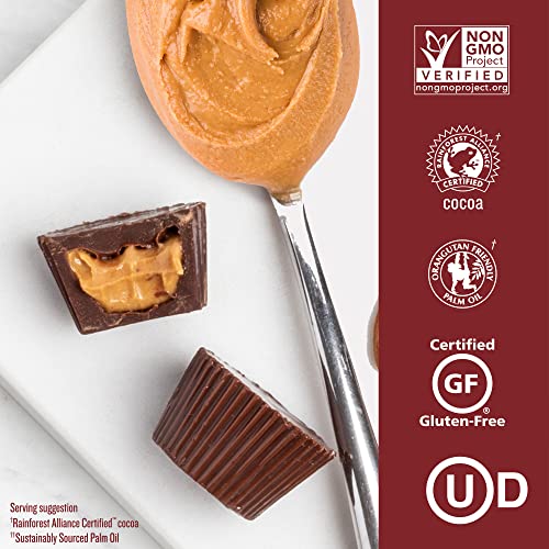 JUSTIN'S Organic Mini Dark Chocolate Peanut Butter Cups, 4.7 Ounce Bag (6 Pack) - Thumbnail 5