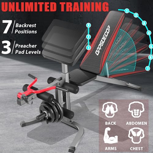 Image of OPPSDECOR Power Cage, 2000LBS Squat Rack with Dual Pulley Cable Crossover System, Multifunctional Power Rack with More Training Attachments for Home Gym, Weight Cage Fits Compact Space