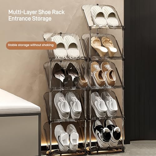 Meuble de rangement à chaussures slim et robuste à plusieurs niveaux - 5