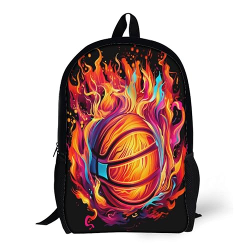 Sac à dos de basket-ball pour école robuste et léger de 17 pouces