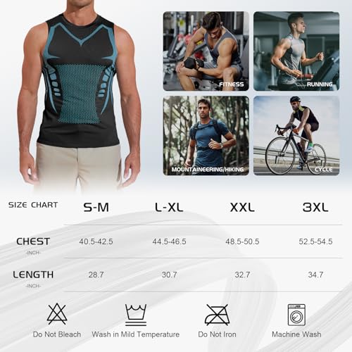 Beotyshow Ionic Shaping Sleeveless Shirt Gynecomastia Compression Shirts Slimming Body Shaper Vest Shapewear Tank Top for Men4