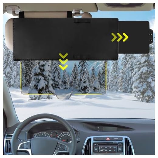 FILBA Car Visor Extender, Polarized Sun Visor Multifunctional Retractable Polycarbonate HD Automotive Sunshade Blocker for Car Anti-Glare, Uv, Fog and Snow Blindness 13'' (Black), JS-005