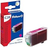Pelikan Marken-Tinte ersetzt Canon Druckerpatrone CLI-521M - 100%  Kompatibilität und gleichbleibende Druckqualität - auf die spezifischen Anforderungen der jeweiligen Geräte abgestimmt