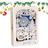 Creative 3D Pop-Up Design: Features unique and interactive elements: Captivates récipients with its surprise pop-up feature: Ideal for making Christmas wishes more memorable and entertaining