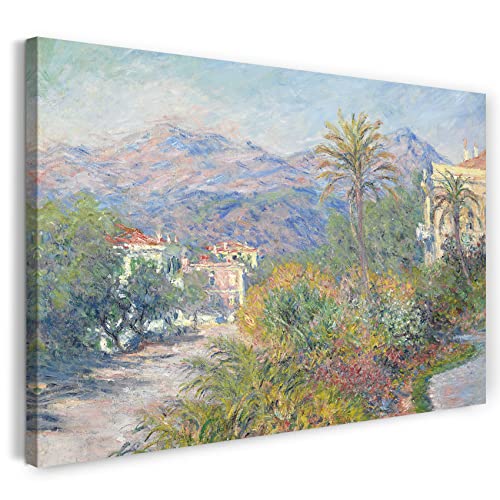 Impression sur toile Claude Monet reproduction Voie Romaine à Bordighera tableau mural 80x60