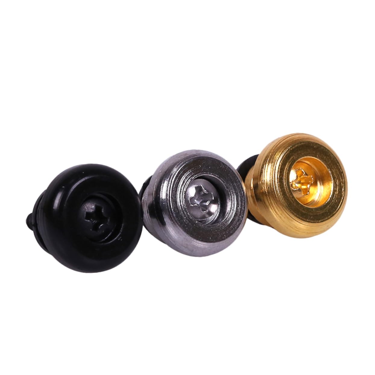 SUPVOX 6pcs Guitar Strap Locks Metal Strap Buckles Locking Mechanism Easy Install for Electric Acoustic Bass Guitar