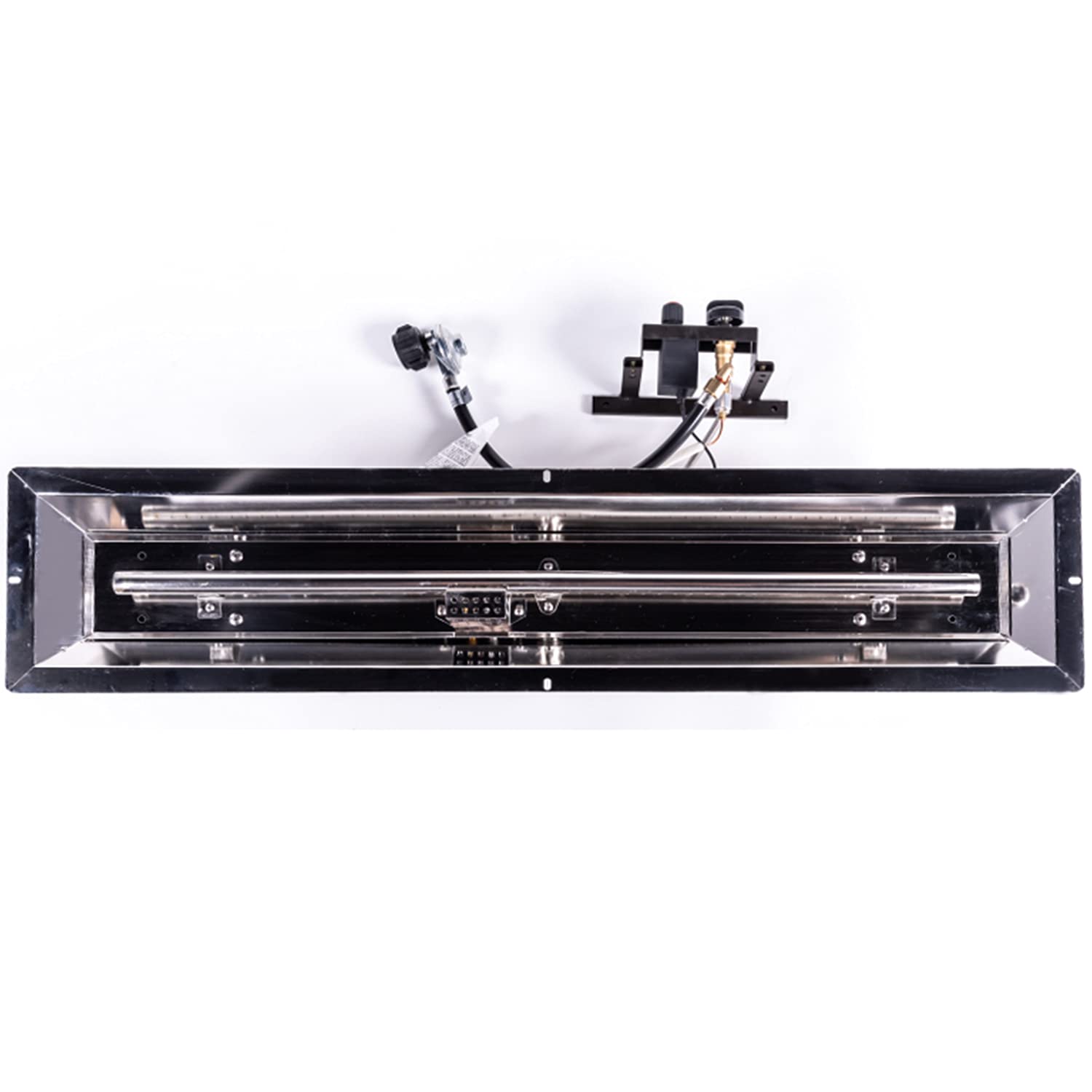 38.7inch Rectangle Stainless Steel Drop-in Fire Pit Burner Ring and Pan Assembly