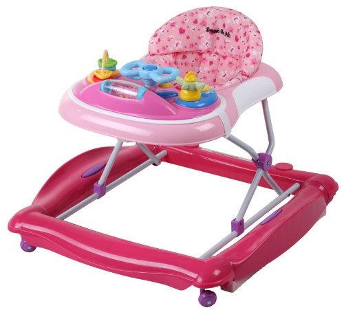 Dream On Me 2 in 1 Crossover Musical Walker and Rocker, Pink