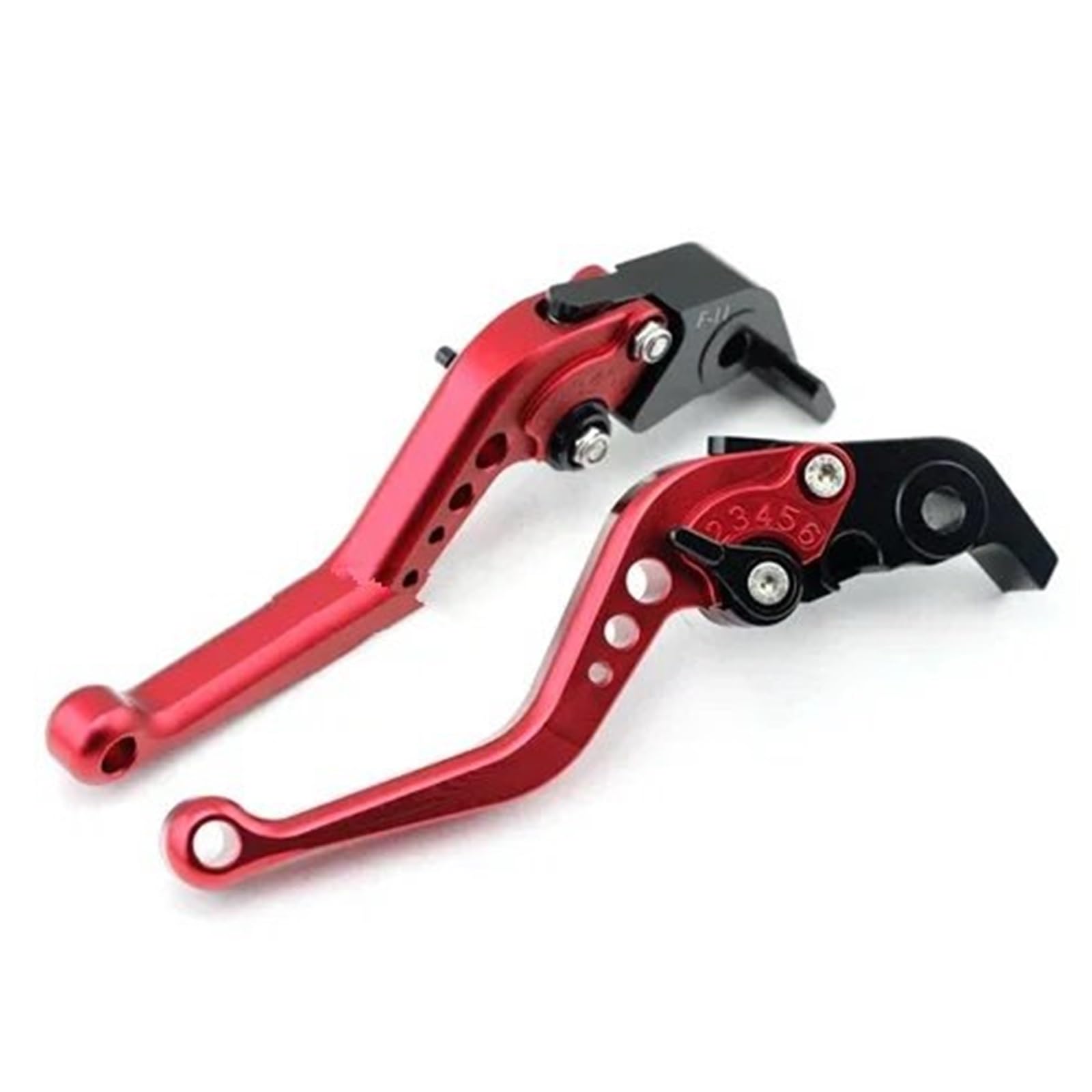 Kkmnaif Short Red Brake Clutch Lever Motorcycle Short/Long Brake Clutch Levers For For Z750 Z750s Er6n Er6f Zrx400 Zxr400 Zzr 400/600 Zr750 Zephyr Gpz500s W800