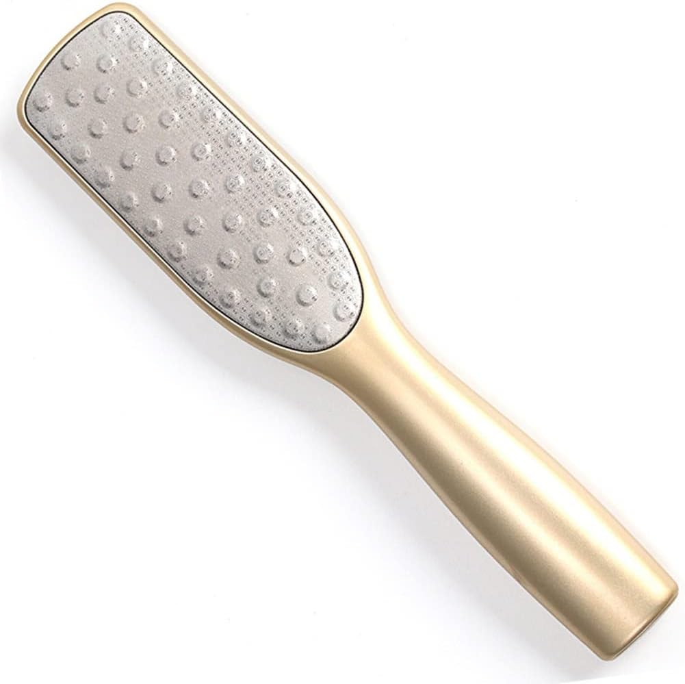 Pedicure Foot File Stainless Steel Foot Portable Foot Grater Pro for Wet Dry Feet(Black)
