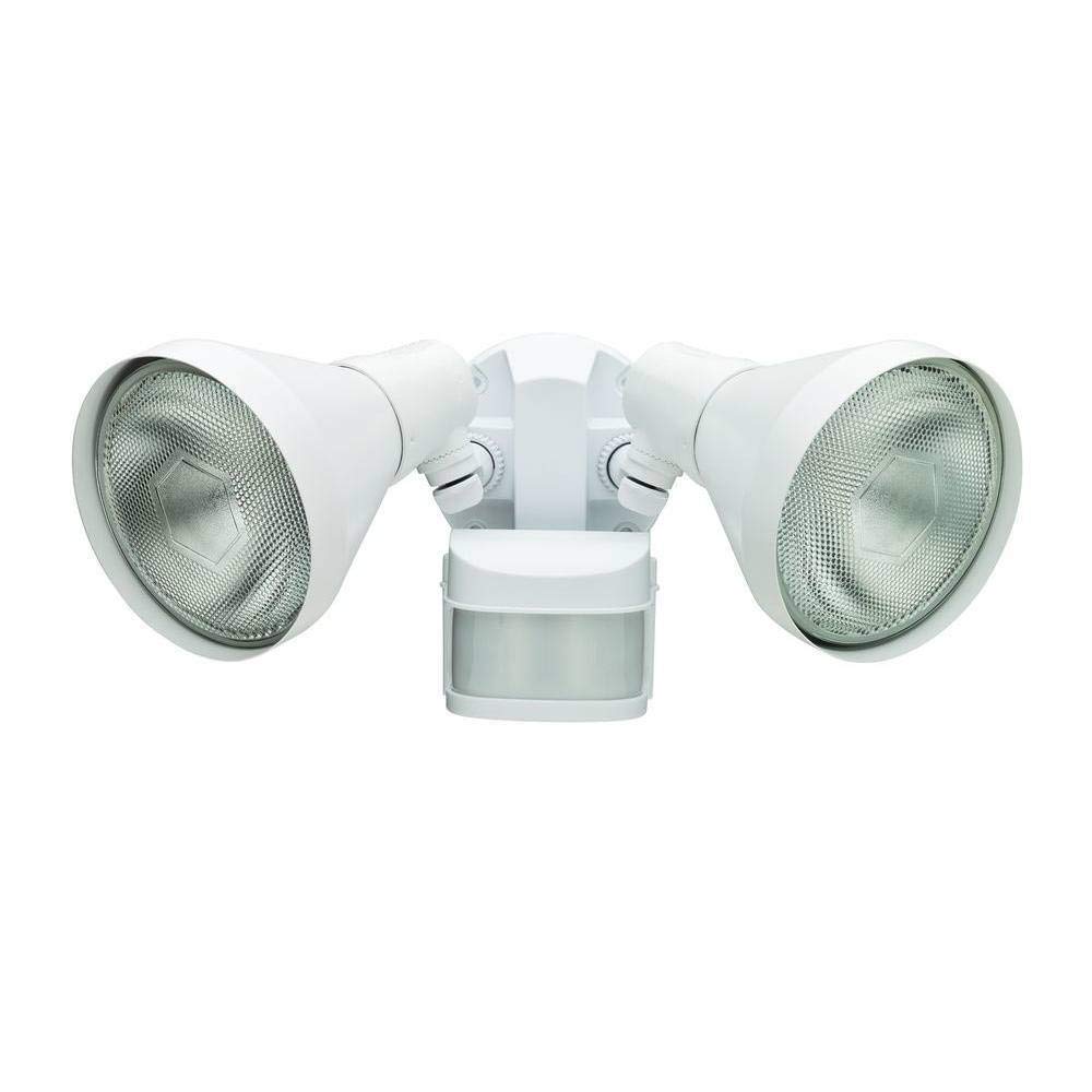 Defiant 270-Degree Outdoor Motion Security Light, White, Plastic, Model