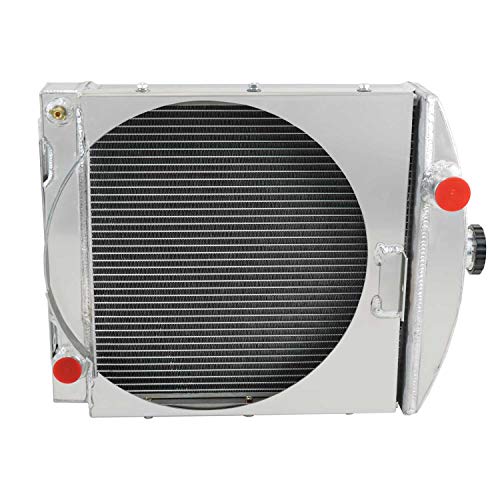 KUUHLERSAT Tractor Radiator Replacement for Case Case-IH International Harvester Tractor Models B275 B-414 424 444 354 364 384 276 3041405R91, 4 Row All Aluminum Radiator by KUUHLERSAT - Used condition - Image 4