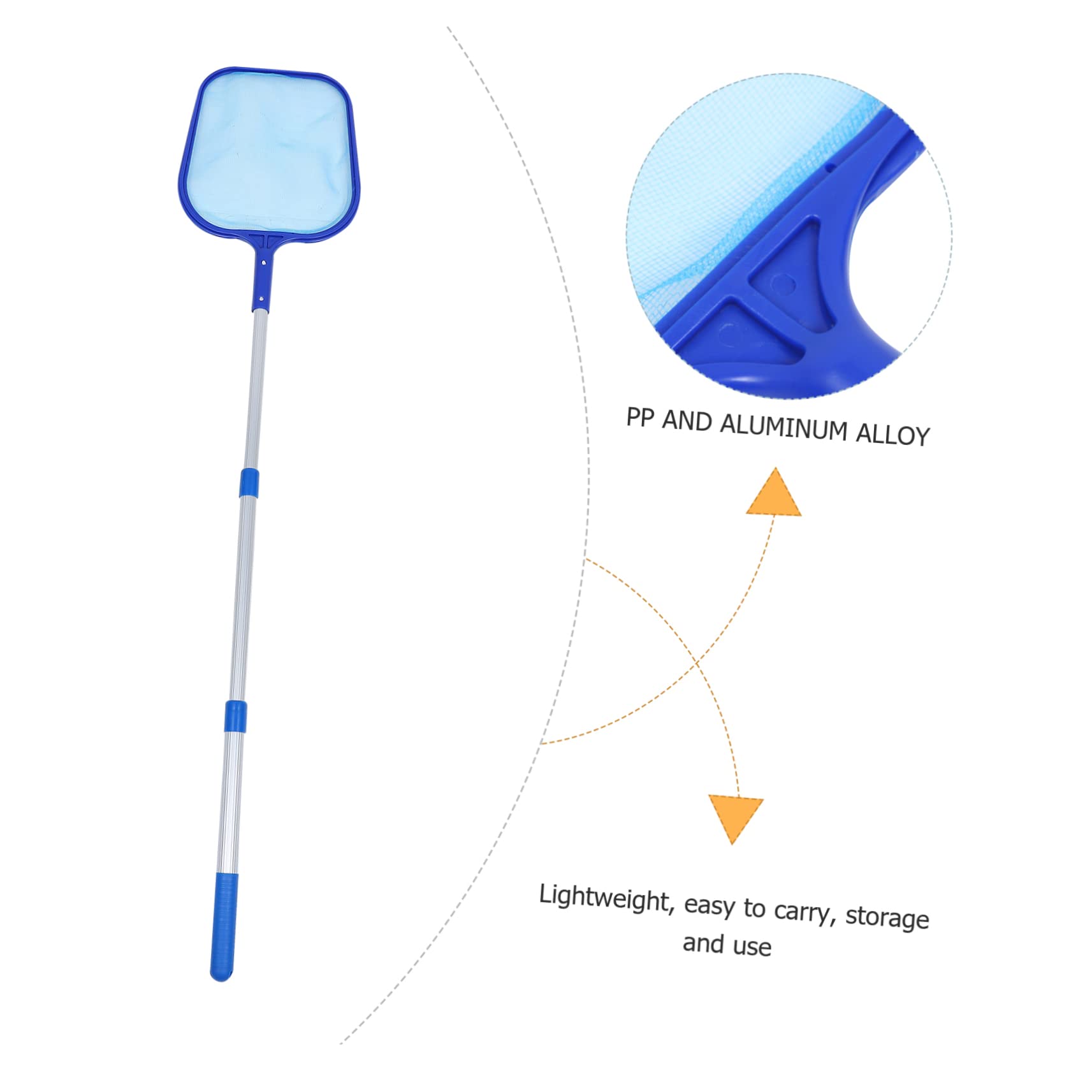 INOOMP 2ensembles Épuisette De Nettoyage pour Piscine avec Aluminium Outil Pratique pour Ramasser Et Débris Aquatiques