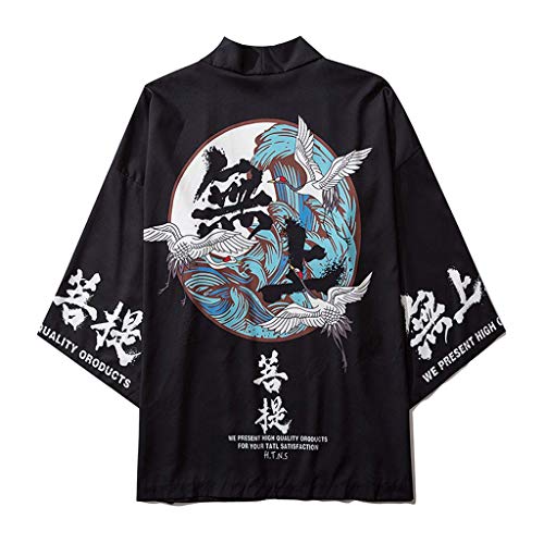 Chemise kimono homme oversize imprimé mode au style fluide