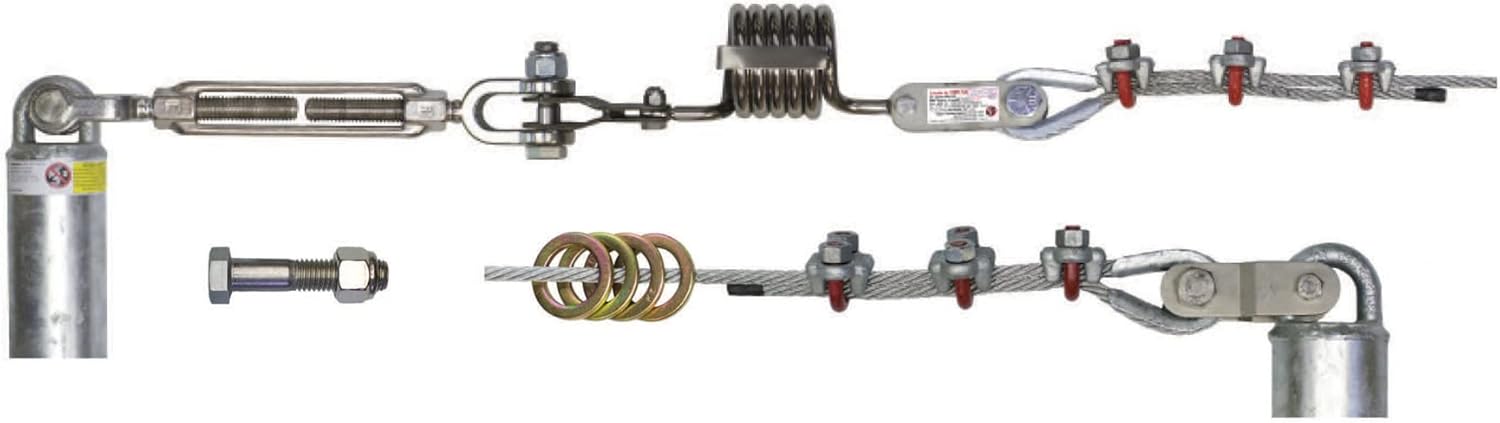 Super Anchor Safety Commercial Roof Anchor CRA Galvanized Rigging Hardware Kit (1050-G)