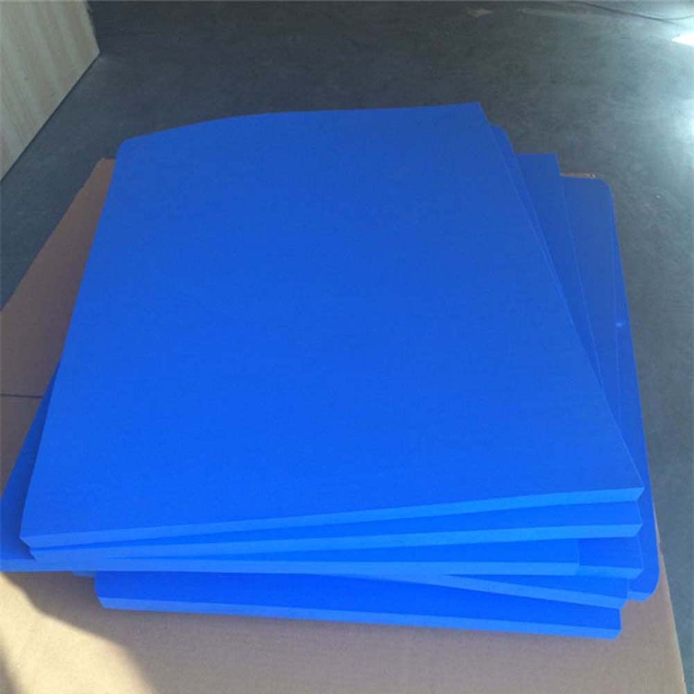 YURO Esponja de espuma firme 33D azul, cojín de espuma de alta densidad para manualidades, acolchado de espuma de repuesto para tapete de suelo, almohadilla de asiento de ventana, cojín de banco de