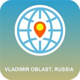 Vladimir Oblast, Russia Map