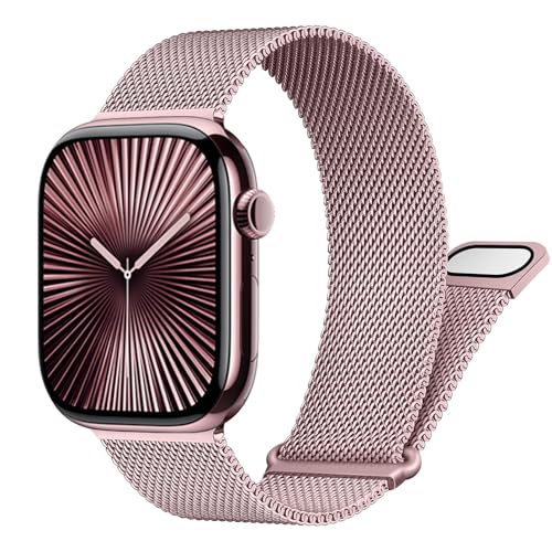 Milanese Loop Band for Apple Watch Band 42mm 46mm 41mm 45mm 40mm 44mm 49mm 38mm Metal Mesh Loop Strap Sport Wristband for iWatch Ultra Series 11 10 9 8 7 6 5 4 3 2 SE SE3