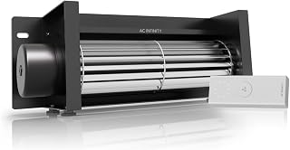 AC Infinity AIRBLAZE S10, Universal Fireplace Blower Fan Kit 10” with Wireless 10-Speed Controller, Compatible with Lennox, Hearth Glo, Majestic, Rotom Fireplaces, for Home Heat Circulation