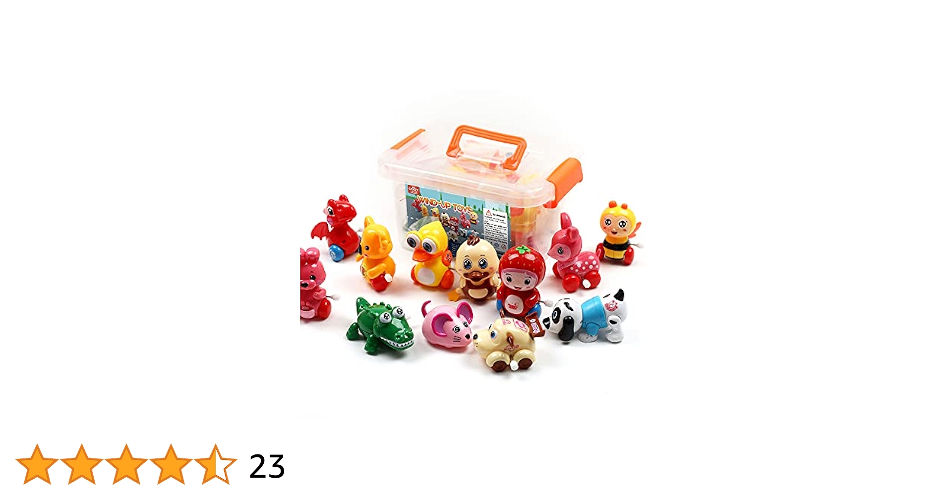 CRAZY LEDI 12 Pieces Wind-up Toys for Kids Birthday Gift