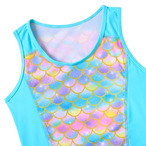 RAISEVERN Tanquíni de duas peças para meninas, roupa de banho de verão, short de praia, modesto, rou