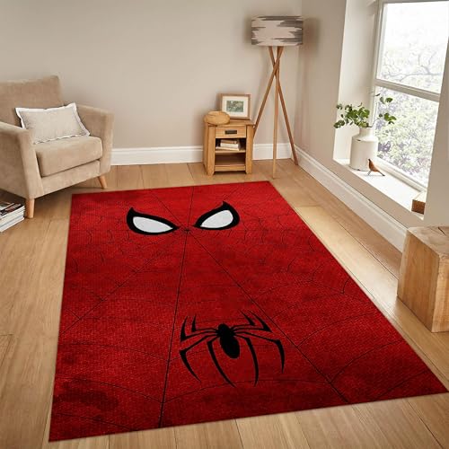 Spider Area Rug - 5 x 7 Ft White Eyes