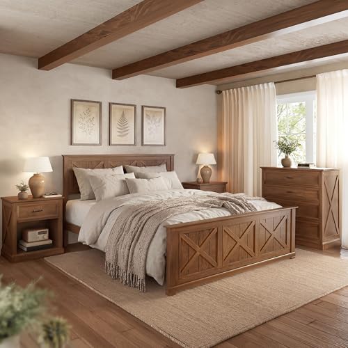 Farmhouse Queen Bedroom Furniture Set