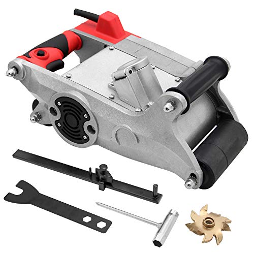 Huanyu 1100W Wall Chaser 2000PRM Wall Grooving Slotting Machine Capable of 15-30mm Depth 0-35mm Width for Red Brick Hollow Sandstone Concrete (with 25mm Blade)