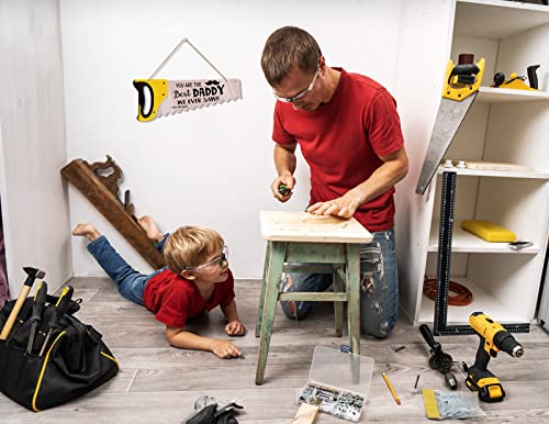 Facraft Father's Day Decorations You Are The Best Dad Signs From Daughter Son,Christmas Birthday Father's Day Gift Funny Garage Decor Sign For Man Cave Bedroom Wall Home Fathers Day Party Decoration #TOP1