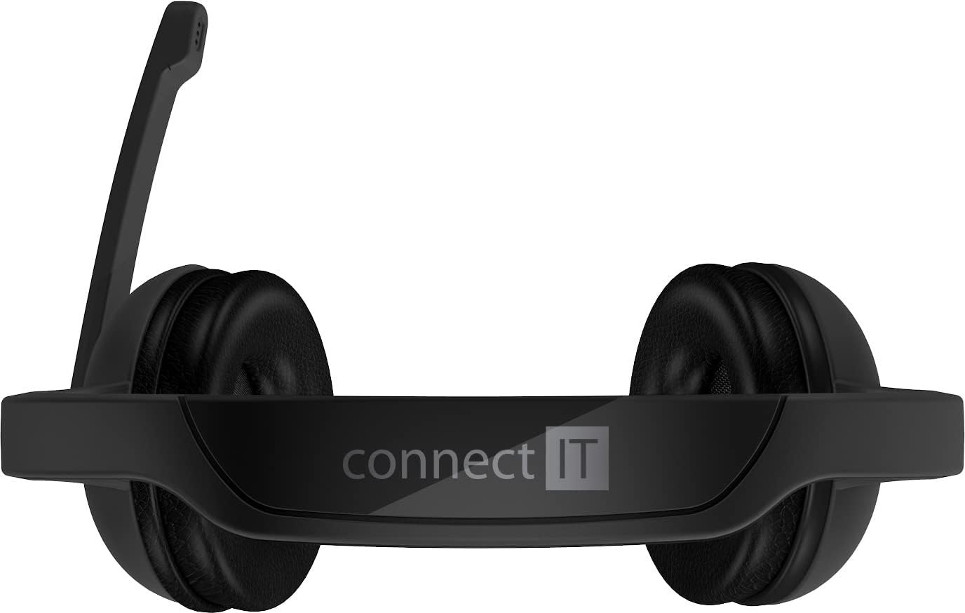 Connect It Home & Office - USB Headphones with Microphone Foldable and Noise Cancelling I Office Cable Headset PC for Business I Black - Image 5