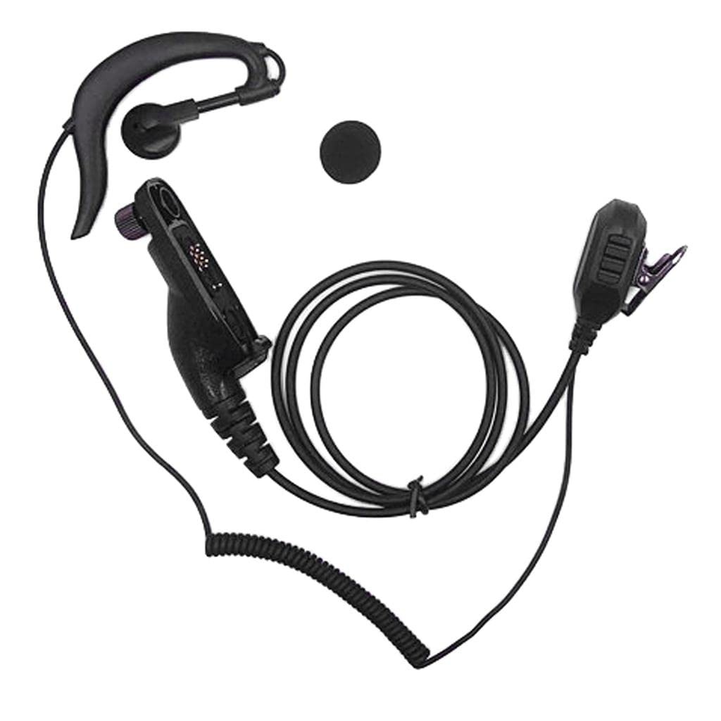 snappsy® g shape earpiece headset mic compatible for motorola xpr 6000 xpr6500 xpr6550 xpr 7000 xpr 7550 xir-p8200 xir-p8268 two-way radio