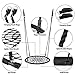 ZENY 40 Inch Spider Web Swing Tree Swing for Kids Round Swing Platform for Outdoor, Playground, Saucer Swing for Tree or Swing Set, with Tree Straps and Adjustable Hanging Ropes