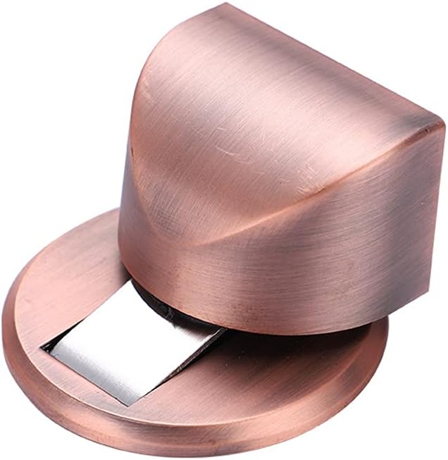 Punch-Free Door Stopper Hidden Door Holders Catch Floor Nail-Free Doors Anti-Collision Door Stop(Black)