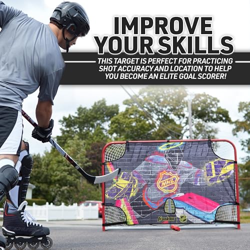 image for Franklin Sports NHL Hockey Goalie Shooting Target - Shooter Tutor Stre