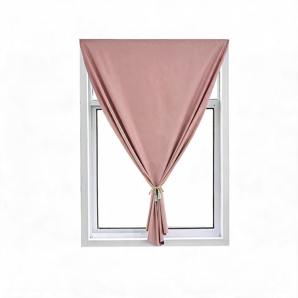 Deryzsdunk Blackout curtains thermal curtains for summer heat Self-adhesive easy to install machine washable