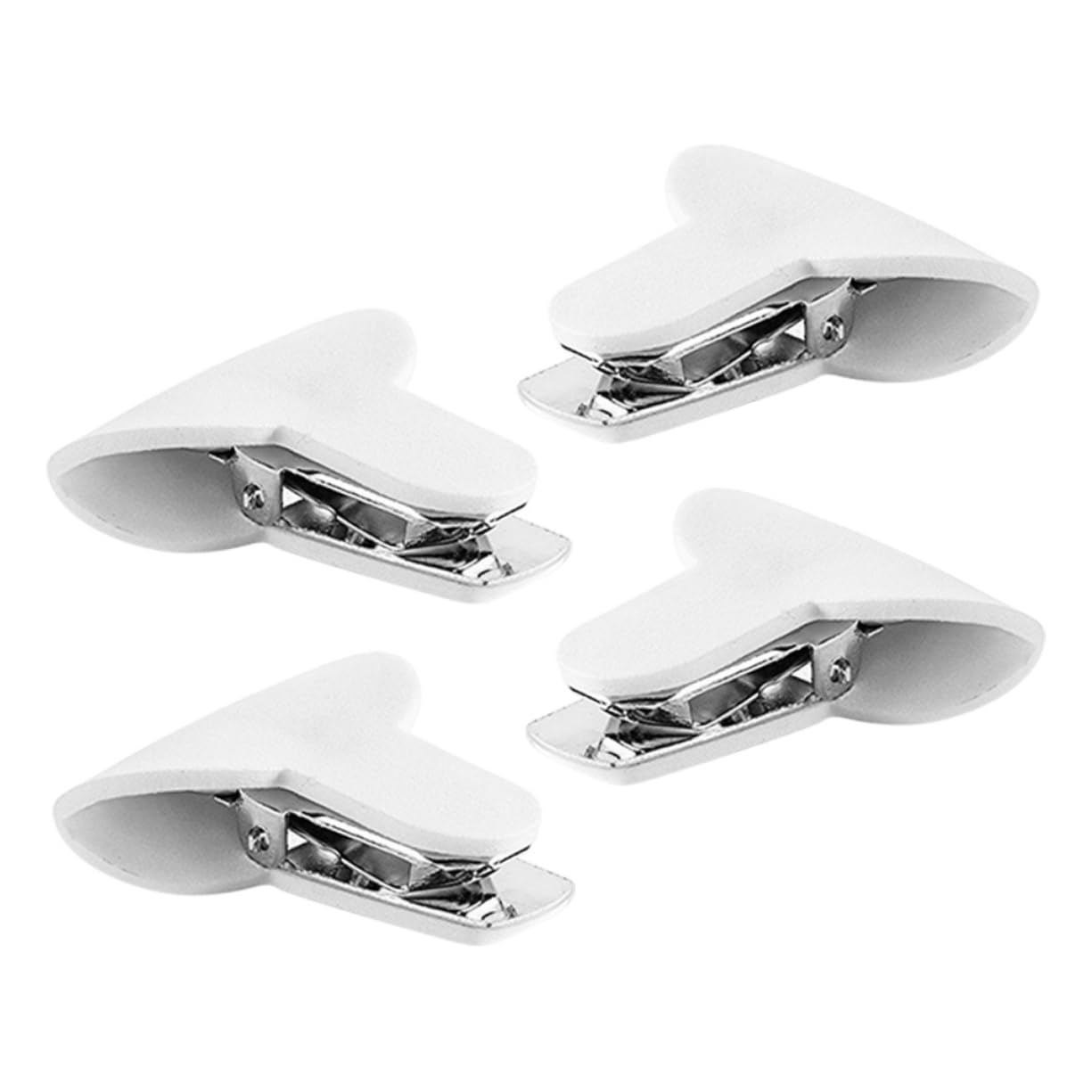 Bettlaken-Clips, Quilt-Fixer-Knopf, 4 Stück, Blechschaum, weiße Quilt-Befestigungselemente, Quilt-Befestigungsclips, Bettdecken-Steppdecken-Befestigungselemente