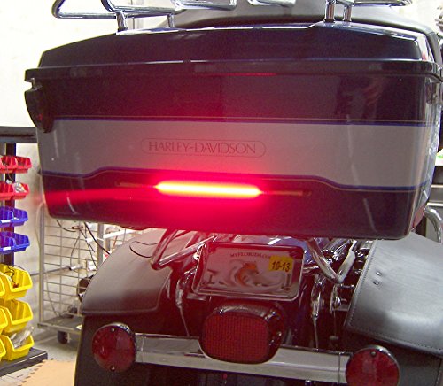 Chrome Glow Fa-8-A-S Led Flexible Array Motorcycle Light Bar With Center Taillight And Amber Turn Signals - Smoked Lens 8 Inches #TOP3