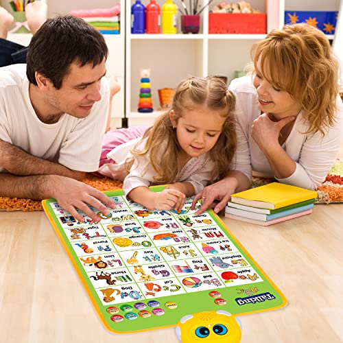 Electronic Alphabet Wall Chart, Talking ABC, 123s, Music Poster, Kids Montessori Toys for Toddlers 2-4, Interactive Educational Toddler Toy, Learning Gift for Age 1 2 3 4 5 Year Old Boys Girls - Green by GaHoo - Image 7
