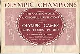 Olympic Champions Map Of The Olympic World 1956-huge color poster-VG/FN