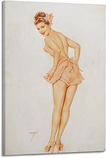 KIHENE Alberto Vargas Painter's Artwork - (Pin Up Girls No.32) Printing Posters Gifts Canvas Painting Wall Art Decorative Picture Prints Modern Decor 12x18inch(30x45cm)