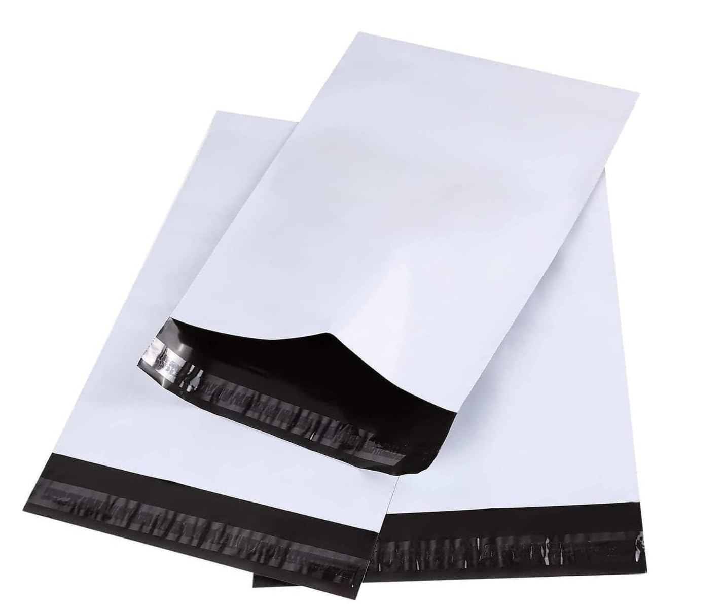 Bolsas para Envíos Autoadhesivos 32x40+5cm, 100 Unidades, Blancas, Impermeables e Resistentes, Plástico Reciclado, Sobres para envio de ropa y de embalaje(M 32X40+5CM)