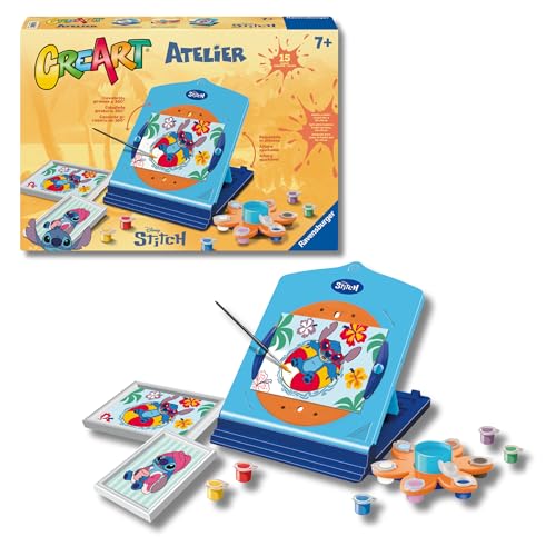 Ravensburger - CreArt Atelier Stitch, Kit dipingere con i numeri 7+ anni