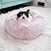 Vivi Bear Cat Bed Dog Bed Extra Soft Comodo Cuscino per Lettino per Gatti Carino, Lavabile, Letto da Grotta a Nido d'Ape Ovale Adatto per Gatti e Cani di Piccola e Media Taglia (60 cm di Diametro)